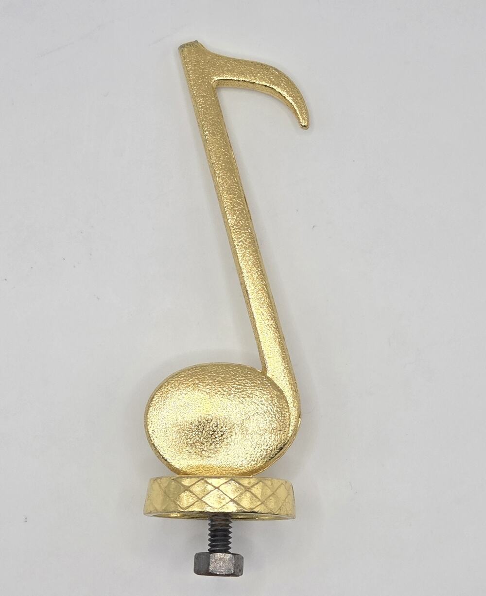 Music Note, Trophy Topper Figure, Metal, Gold Color, 5"